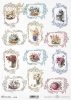 decoraciones decoupage de papel de arroz, marco*Reispapier Decoupage Dekore, Rahmen*декоративные декоры для рисованной бумаги, рама